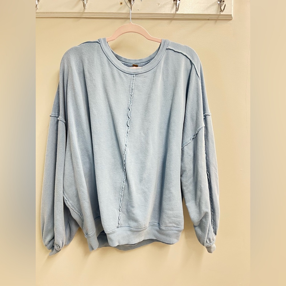Blue sweater (back opening)